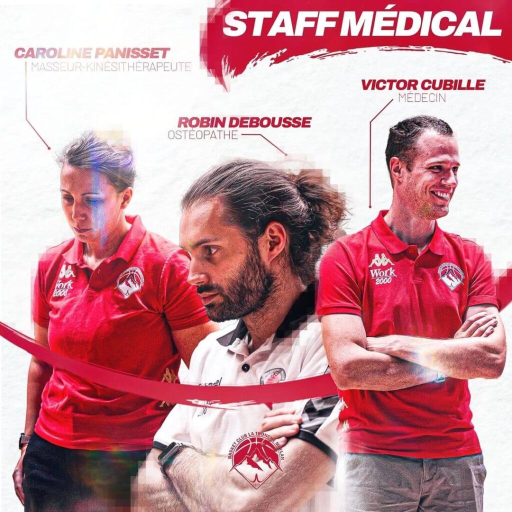 Ostéo et kiné du BCTM Grenoble